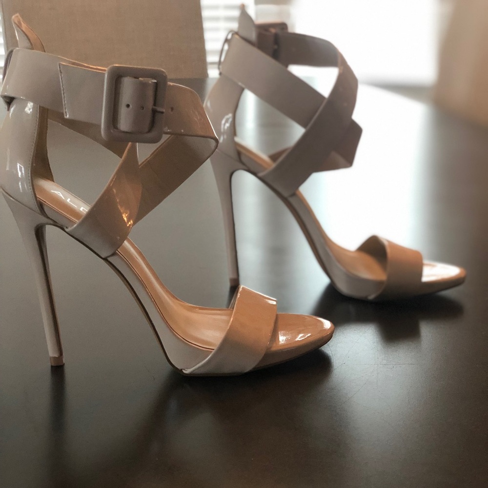 Nude ALDO pleather high heals.